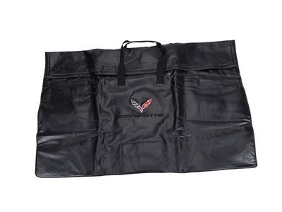 GM 23148691 Removable Roof Panel Storage Bag in Black with Crossed Flags Logo