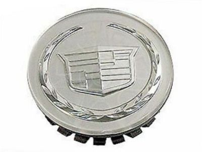 GM 17800014 Center Cap, Note:Chrome Wreath and Crest Logo, with Silver Background;
