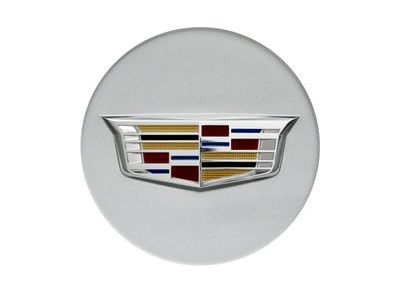 GM 19351813 Center Cap in Sterling Silver with Multicolored Cadillac Logo