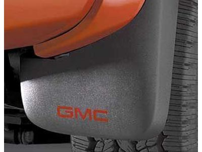 GM 12499683 Rear Molded Splash Guards in Gray with GMC Logo