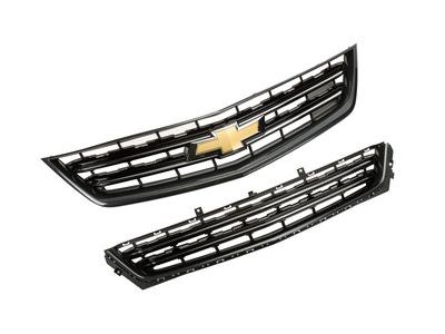 GM 22985025 Grille in Chrome with Ashen Gray Metallic Surround and Bowtie Logo