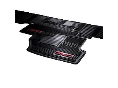 GM 12499644 Front All-Weather Floor Mats in Ebony with Red GMC Logo