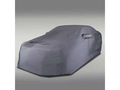 GM 23431102 Premium All-Weather Outdoor Car Cover in Gray with V-Series Logo