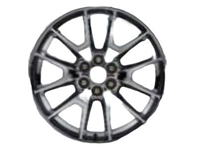 GM 19300996 20x8 Aluminum 6-Split-Spoke Wheel in Midnight Silver