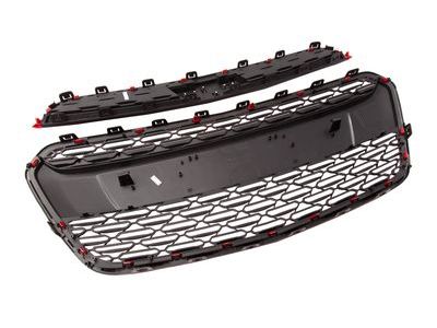 GM 42529654 Grille in Black with Red Hot Surround and Bowtie Logo