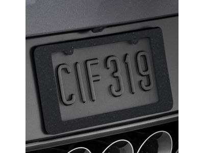 GM 22910406 License Plate Frame in Carbon Flash