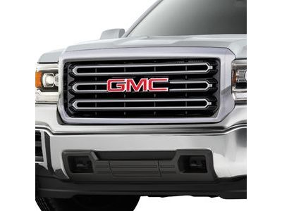 GM 22972293 Grille in Quicksilver Metallic with Chrome surround and GMC Logo