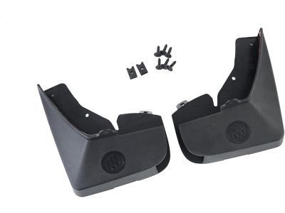 GM 19202437 Rear Molded Splash Guards in Black with Buick Logo