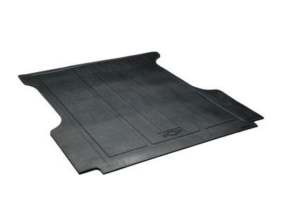 GM 22909436 Bed Mat in Black with Bowtie Logo for Short Bed Models