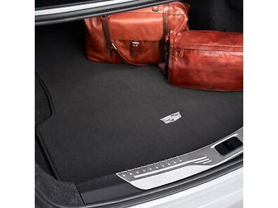 GM 84154793 Premium All-Weather Cargo Area Mat in Jet Black with Cadillac Logo