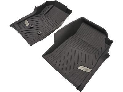 GM 84370640 First-Row Premium All-Weather Floor Liners in Jet Black with GMC Logo