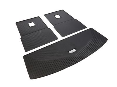 GM 84229582 Integrated Cargo Liner in Jet Black with Cadillac Logo