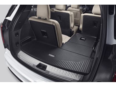 GM 84229582 Integrated Cargo Liner in Jet Black with Cadillac Logo