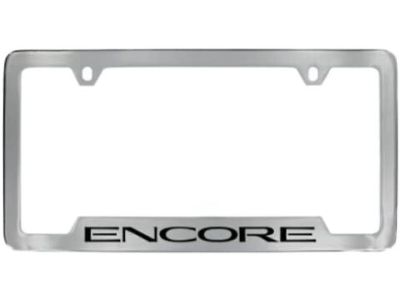 GM 19302637 License Plate Frame by Baron & Baron in Chrome with Encore Script