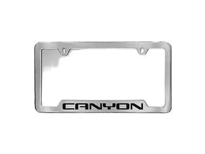 GM 19330375 License Plate Frame by Baron & Baron in Chrome with Canyon Script