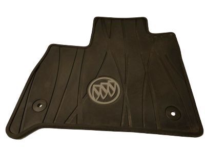 GM 84162074 First-Row Premium All-Weather Floor Mats in Ebony with Buick Logo