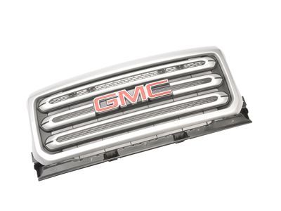 GM 23321747 Grille in Quicksilver Metallic with Quicksilver Metallic Surround and GMC Logo
