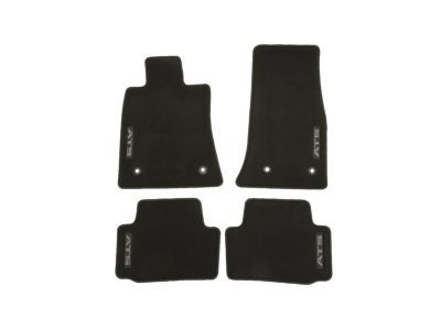GM 22937098 First-and Second-Row Premium Carpeted Floor Mats in Jet Black with ATS Script