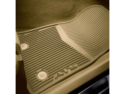 GM 23255874 First- and Second-Row Premium All-Weather Floor Mats in Cashmere with ATS Script