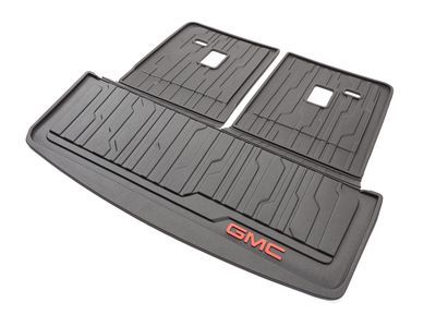 GM 23398828 Integrated Cargo Liner in Jet Black with GMC Logo
