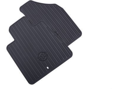 GM 22890024 Front All-Weather Floor Mats in Ebony with Buick Logo