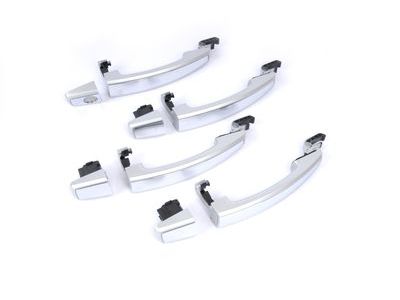 GM 95964657 Front and Rear Door Handles in Silver Ice Metallic with Chrome Strip
