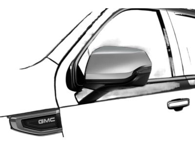 GM 84703354 Outside Rearview Mirror Covers in Chrome
