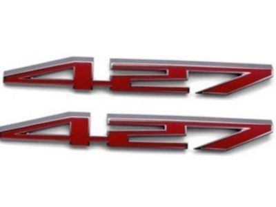 GM 17803320 427 Hood Emblems in Red