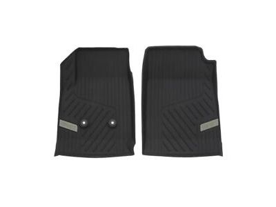GM 84708359 First-Row Premium All-Weather Floor Liners in Jet Black with GMC Logo