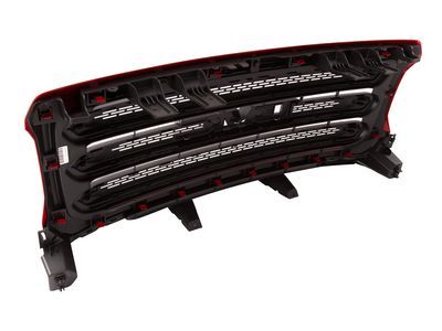 GM 84193032 Grille in Black with Cardinal Red Surround and GMC Logo