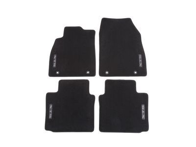GM 22936907 Front and Rear Carpeted Floor Mats in Jet Black with XTS Logo