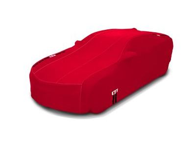 GM 23457476 Premium All-Weather Outdoor Cover in Red with Camaro Logo