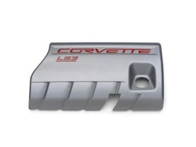 GM 19170525 Engine Cover, Note:For LS2 Engine, Orange (83U) with Silver Letters;