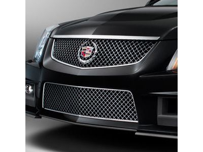 GM 22901748 Upper and Lower Grilles in Black Chrome with Black Chrome Surround and Cadillac Logo