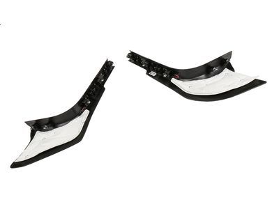 GM 84449926 Illuminated Front Door Sill Plates with Jet Black Surround and Cadillac Logo
