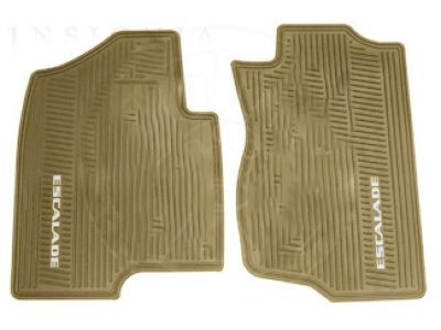 GM 19166595 Front All-Weather Floor Mats in Cashmere with Escalade Logo