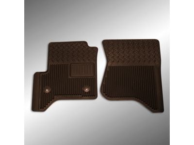GM 19302936 First-Row Premium All-Weather Floor Mats in Cocoa