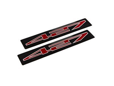 GM 19154724 7.0L Engine Decals in Red and Black Satin with 427 Logo