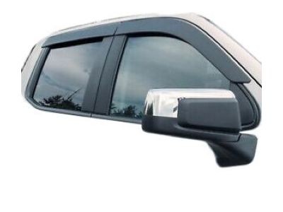 GM 19417402 Crew Cab Front and Rear Tape-On Low-Profile Door Window Weather Deflectors in Textured Black by LUND