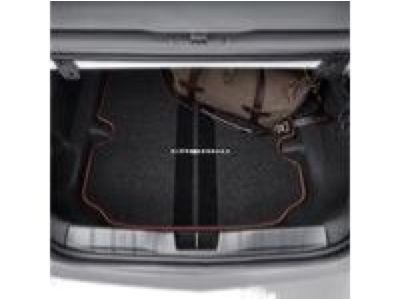 GM 23507995 Cargo Area Carpeted Mat in Black with Adrenaline Red Stitching and Camaro Script for Coupe Models