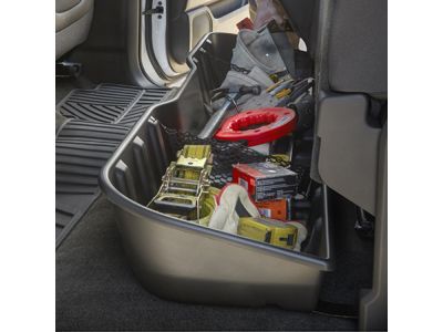 GM 23183670 Double Cab Underseat Storage Compartment in Black