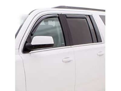 GM 19329350 Front and Rear In-Channel Window Weather Deflectors in Smoke Black by Lund