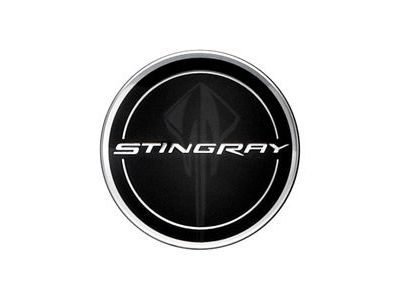 GM 19301418 Center Cap in Black with Stingray Script