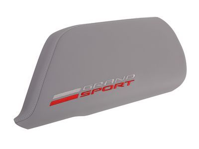 GM 84179903 Floor Console Lid in Gray Leather with Grand Sport Logo