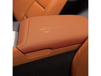 GM 23296483 Floor Console Lid in Kalahari Leather with Stingray Logo