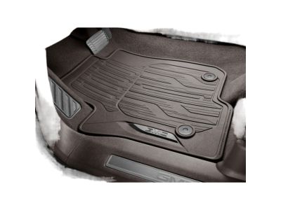 GM 84701525 First-Row Premium All-Weather Floor Mats in Very Dark Atmosphere with GMC Script