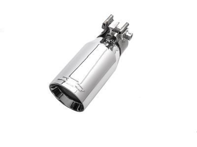 GM 19169788 2.2L Polished Stainless Steel Angle-Cut Dual-Wall Exhaust Tip with Bowtie Logo