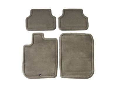 GM 15296508 Front and Rear Carpeted Floor Mats in Gray