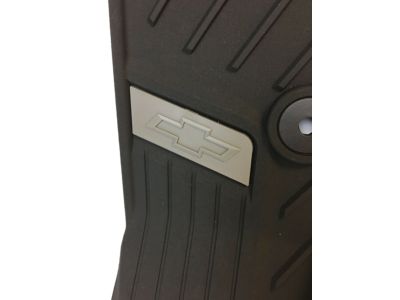 GM 84708369 First-Row Premium All-Weather Floor Liners in Jet Black with Bowtie Logo