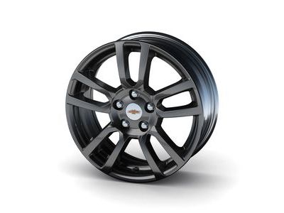 GM 19300983 16X6-Inch Aluminum 10-Spoke Wheel Rim In Black